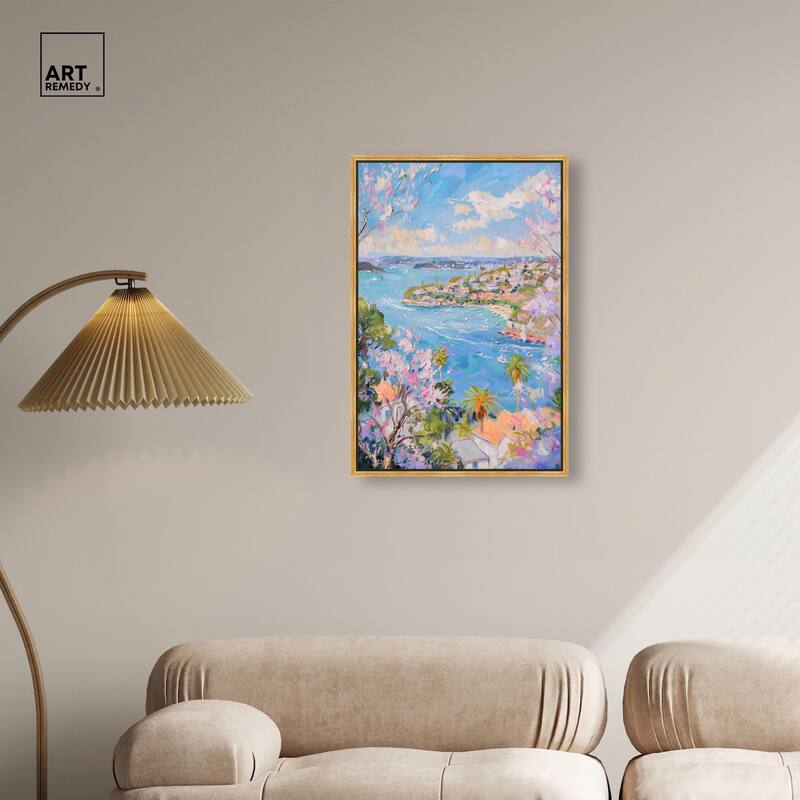 Hillside Harbor View I Canvas by Art Remedy