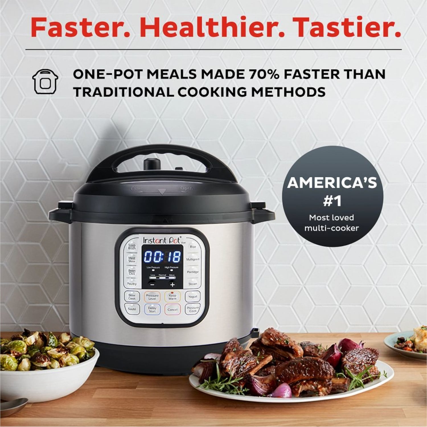 Instant Pot Duo 6 quart Multi Use Pressure Cooker V5 Refurbished