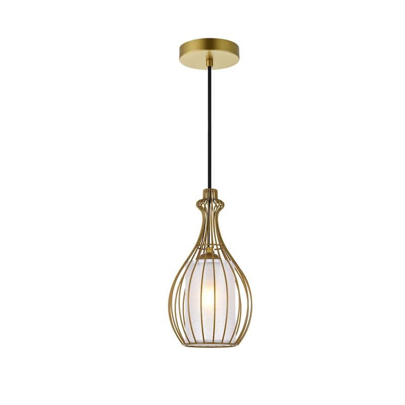 Carbon Loft Vera 1-light Pendant - 6.7/12.8 - Brass