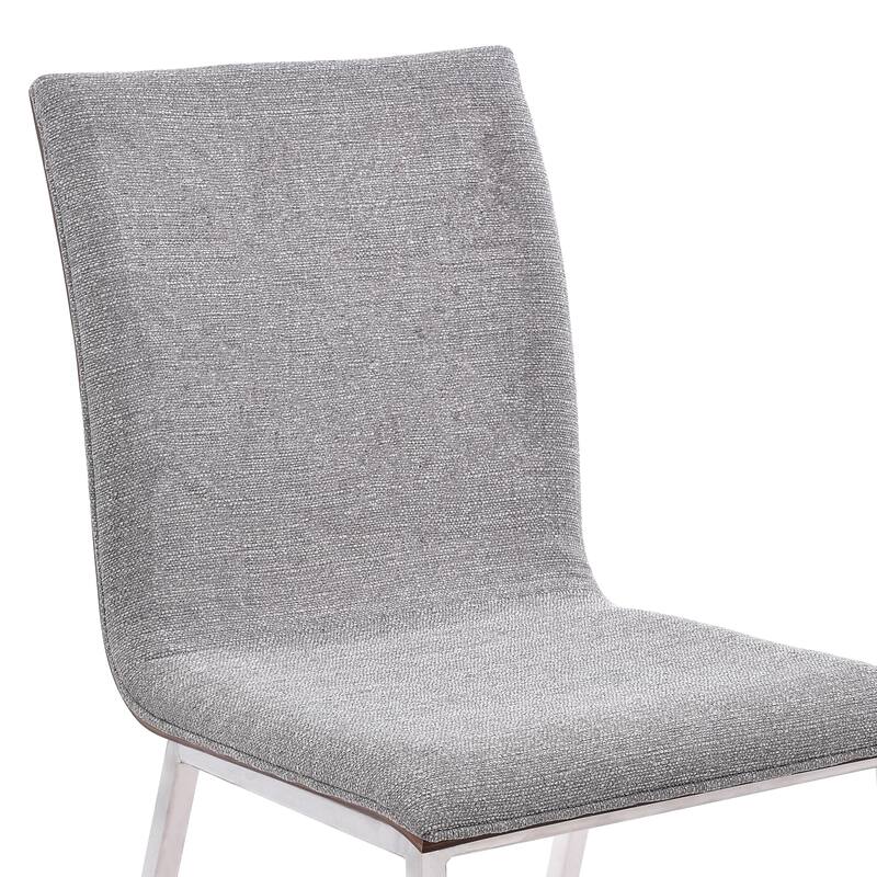 Crystal Upholstered Wood and Metal Armless Dining Chairs - Set of 2