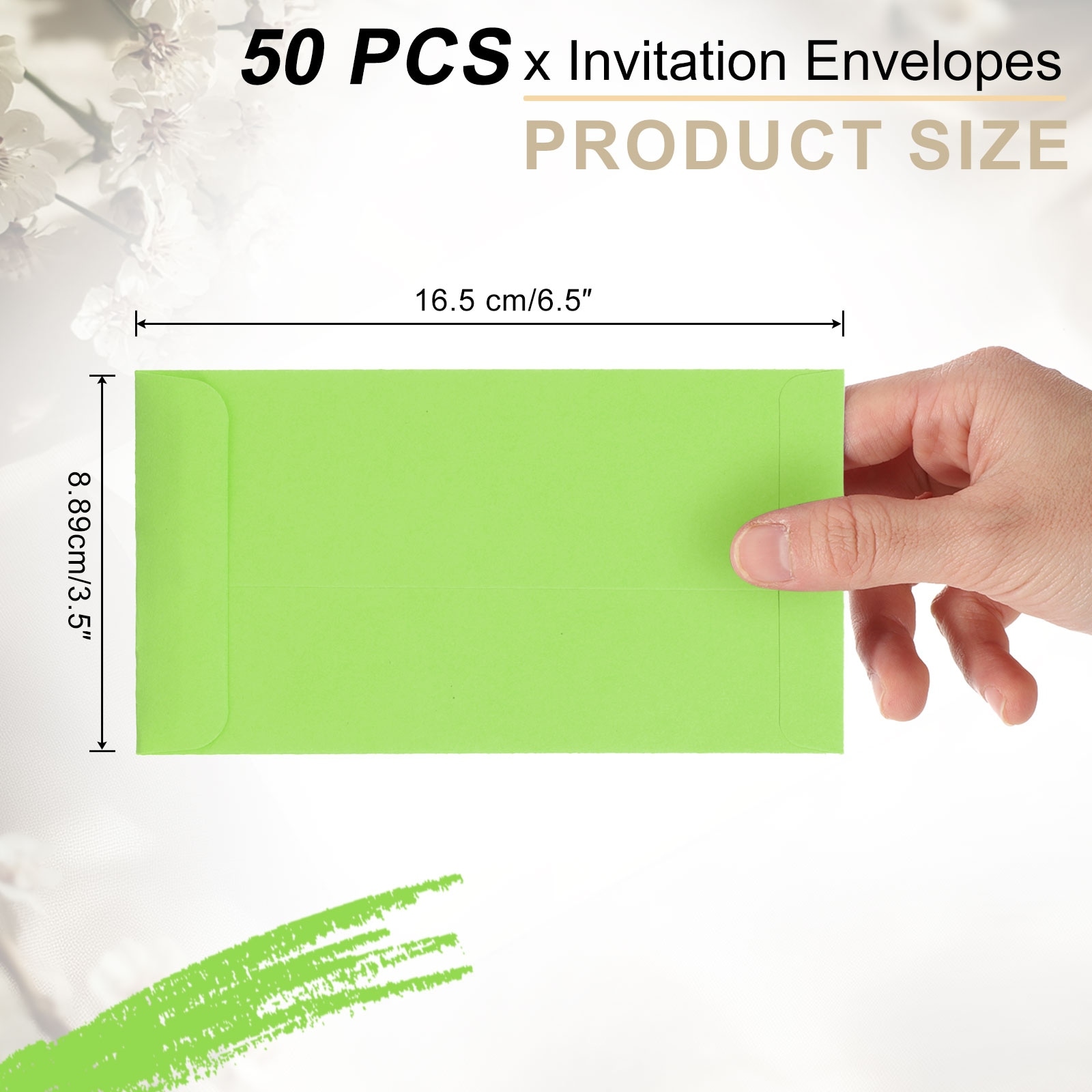 Invitation Envelopes, Card Envelopes for Wedding - 3.5 x 6.5 Inch