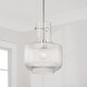 preview thumbnail 9 of 10, Nyla 1-light Pendant w/ Clear Fluted Glass