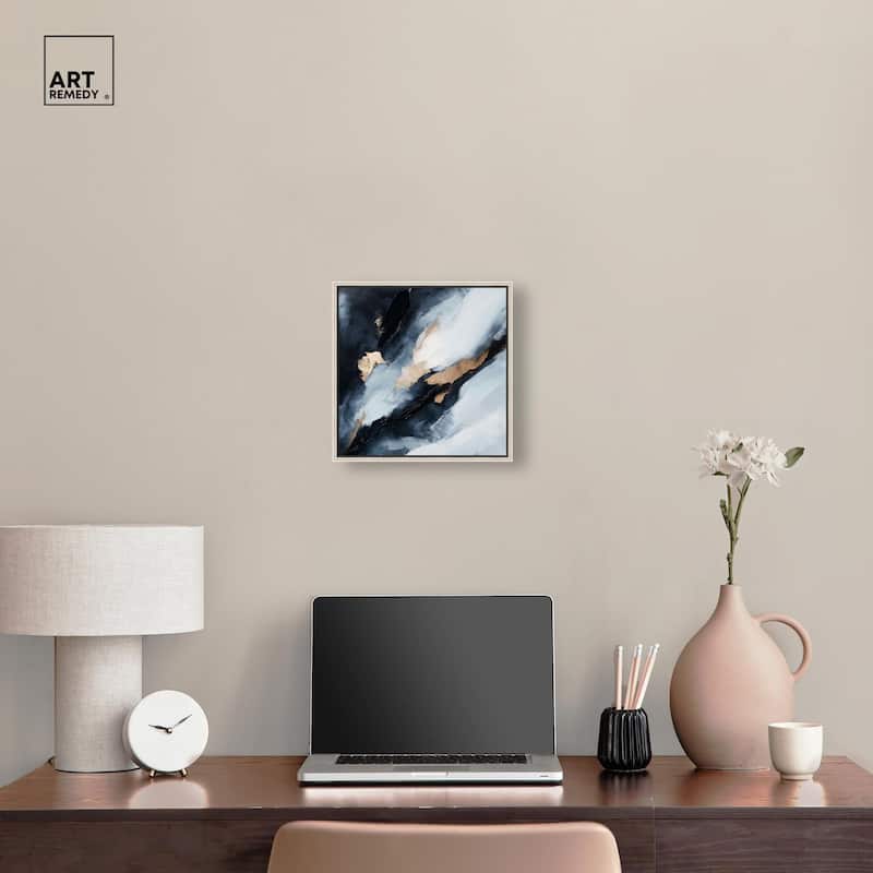Golden Spark I Canvas by Art Remedy