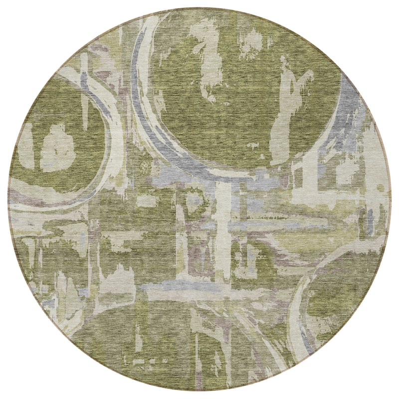 HomeRoots Geometric Transitional Rectangle Outdoor Rug