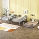preview thumbnail 22 of 25, Detachable Triple Twin Bunk Bed with Two Built-in Ladders,Guardrails
