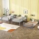 preview thumbnail 3 of 56, Rubber Wood Detachable Triple Twin Bunk Bed with Two Built-in Ladders,Guardrails,Kids and Baby