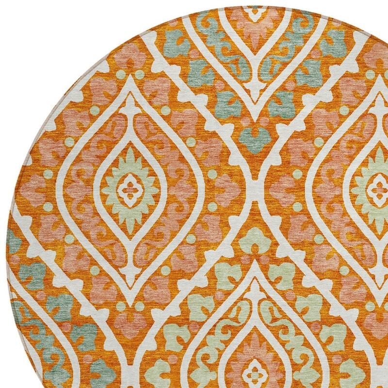 HomeRoots Floral Transitional Rectangle Outdoor Rug