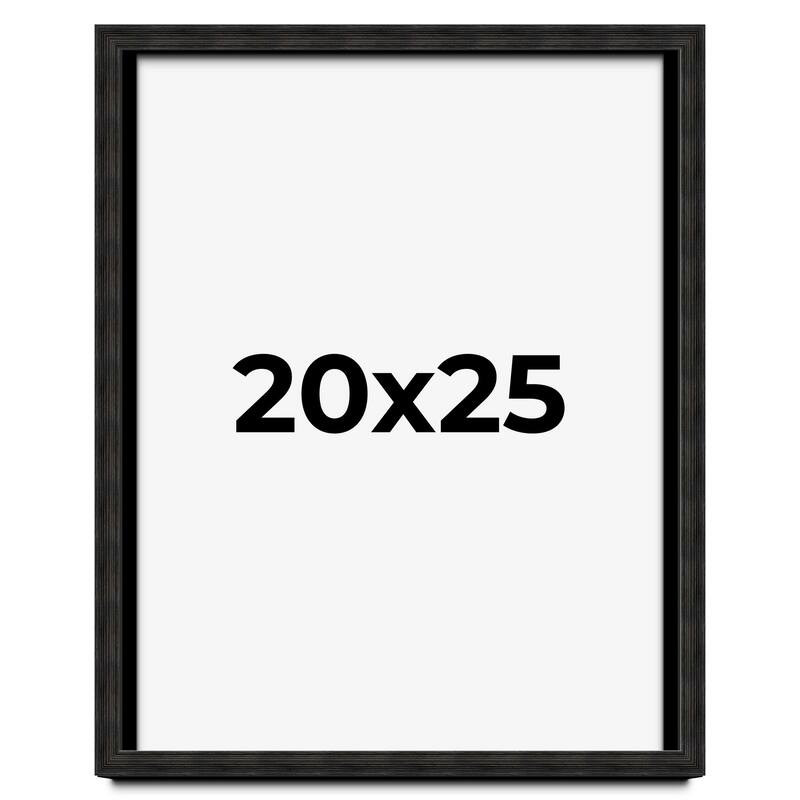 20x25 Shadow Box Black Rustic Barnwood Display Frame | 1.125 Inch