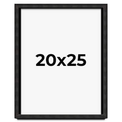 20x25 Shadow Box Black Rustic Barnwood Display Frame | 1.125 Inch