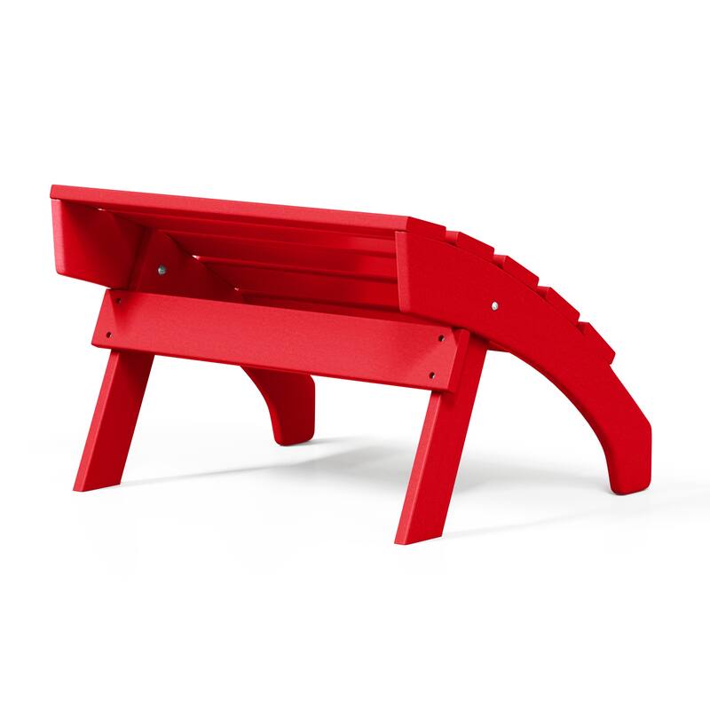 Polytrends Altura Outdoor Adirondack Folding Ottoman