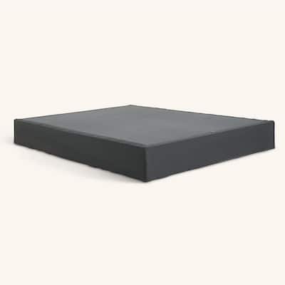 Purple - Janet Modern Metal Flat Foundation with Heavy-Duty Steel Frame Support