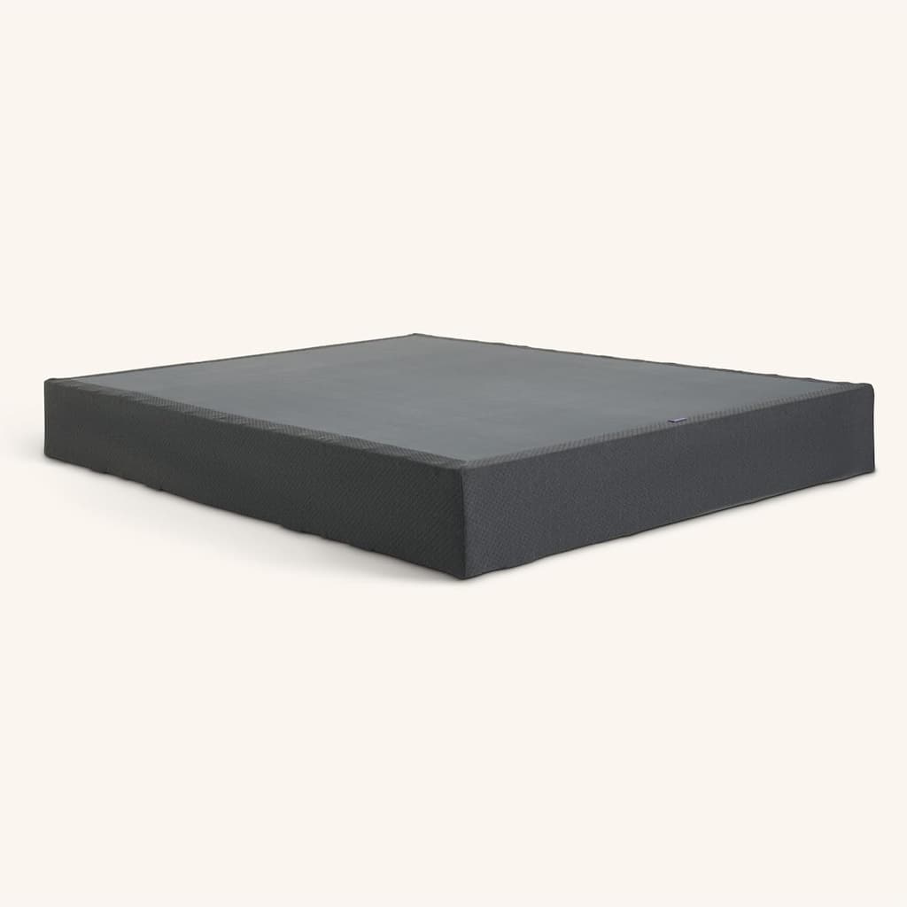 Purple - Janet Modern Metal Flat Foundation with Heavy-Duty Steel Frame Support