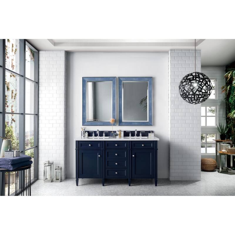James Martin Vanities 650-V60D-FEJP Brittany 60" Free Standing Double