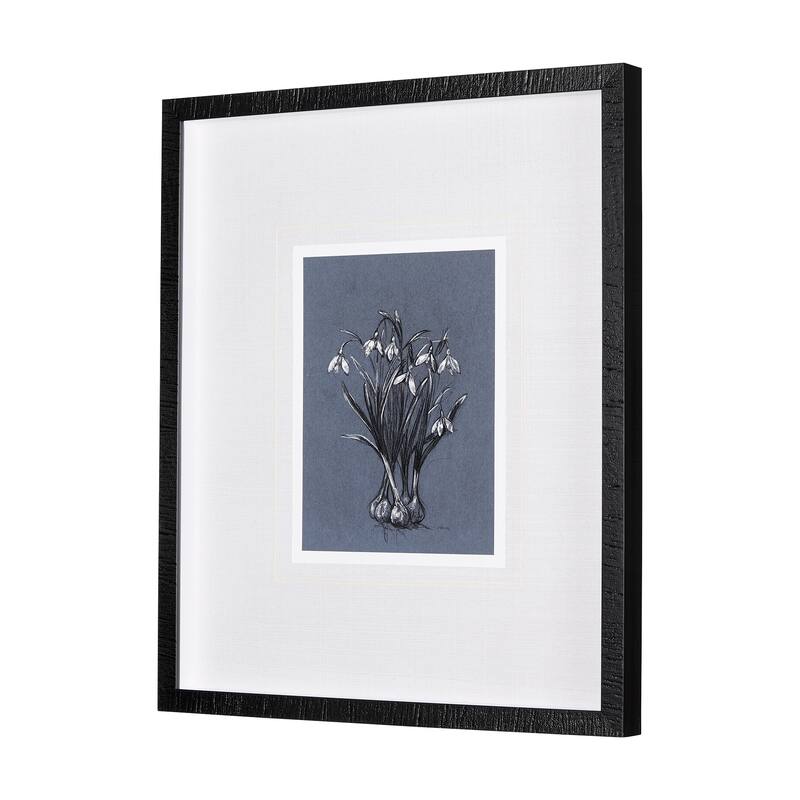 Botanical Sketches VI (Blue) Framed Art Print