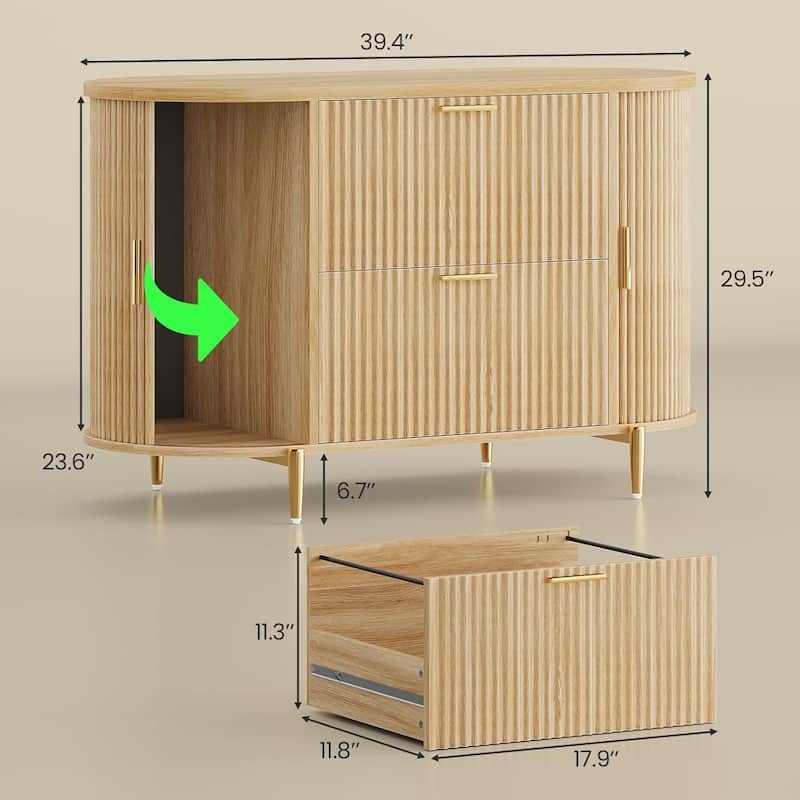 2 Drawer File Cabinet Filing Cabinet Home Office 2 Door Storage