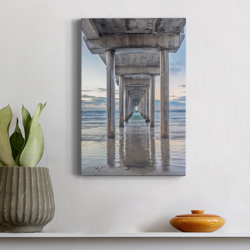 Scripps Pier Premium Gallery Wrapped Canvas - Ready to Hang