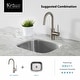 preview thumbnail 24 of 124, Kraus Oletto Single Handle 1-Hole Kitchen Bar Faucet