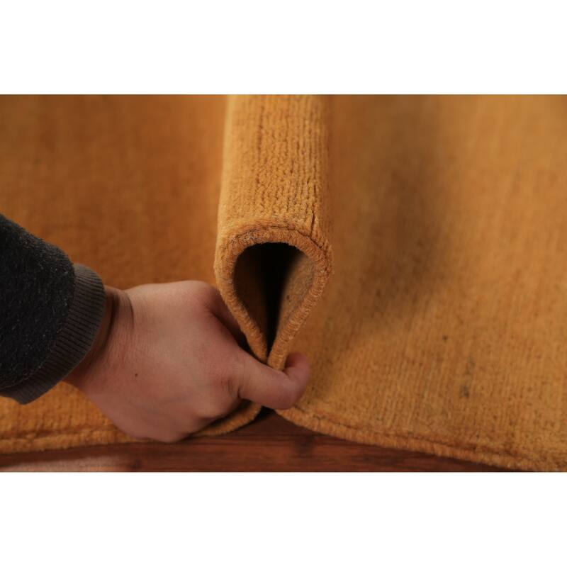 Gabbeh Oriental Rug Hand-Knotted Wool Carpet - 2'9" x 3'11"