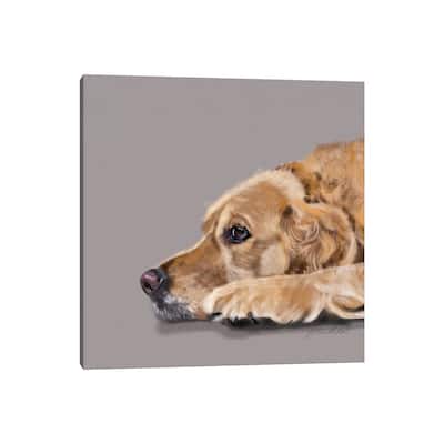 iCanvas "Golden Retriever" by Vicki Newton Canvas Print