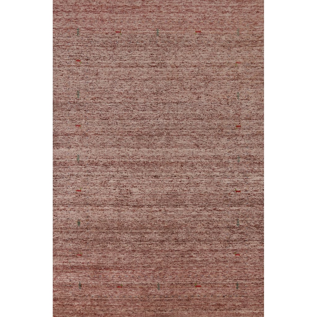 Gabbeh Indian Area Rug Handmade Bedroom Wool Carpet - 6'1" x 8'7"