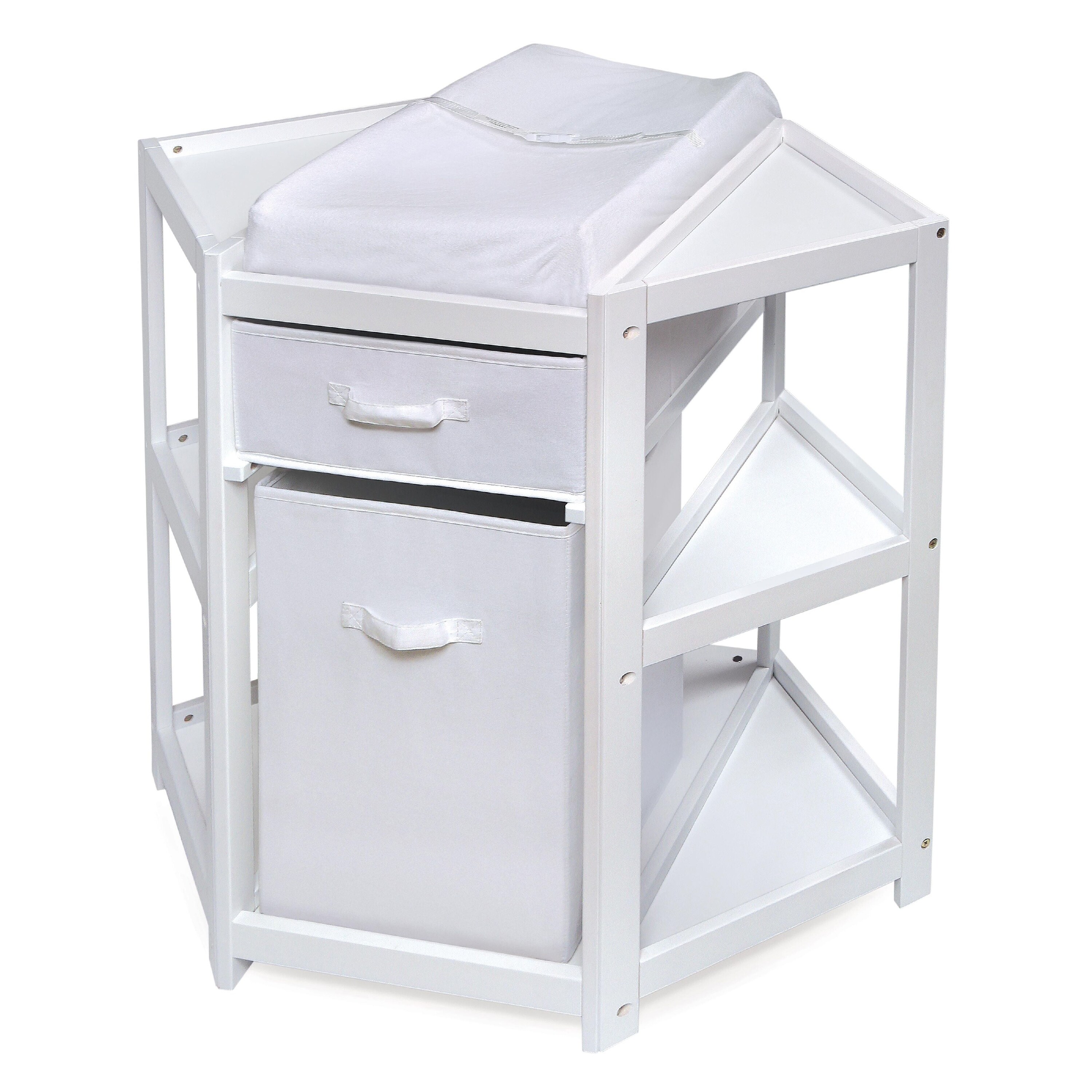 Corner changing cheap table grey