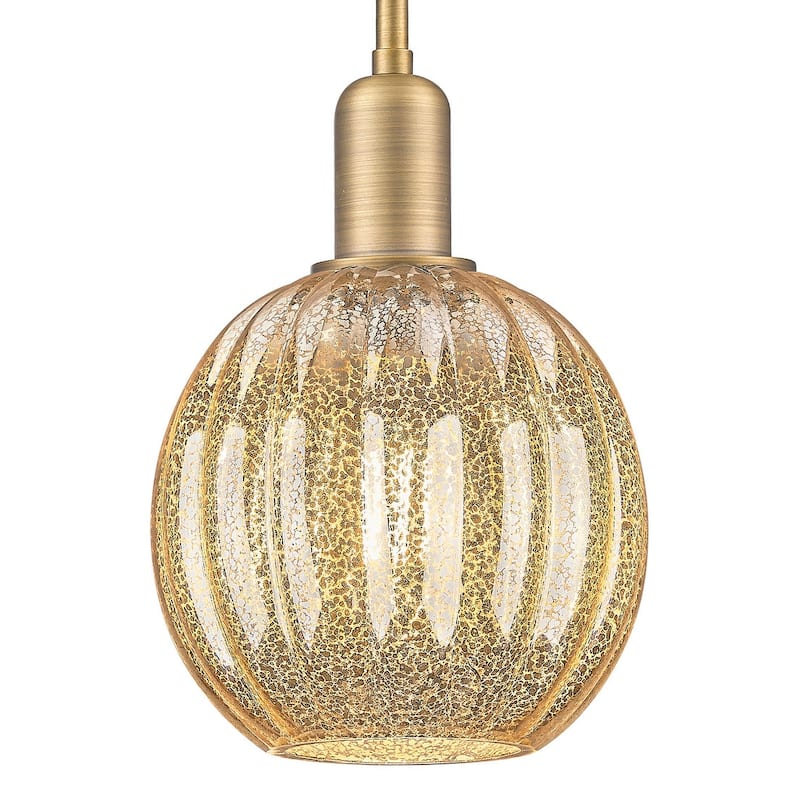 Innovations Lighting 716-1S-G458-7ME Preston 7" Wide Mini Pendant with - Brushed Brass