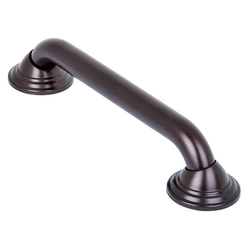 Decorative Shower Grab Bar - 12" Bathroom Grab Bars for Seniors, Non-Slip Bathroom & Household Handicap Safety Bar for Elderly - Bronze - 12"