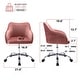 preview thumbnail 21 of 117, Corvus Braff Velvet Upholstered Adjustable Ergonomic Office Chair