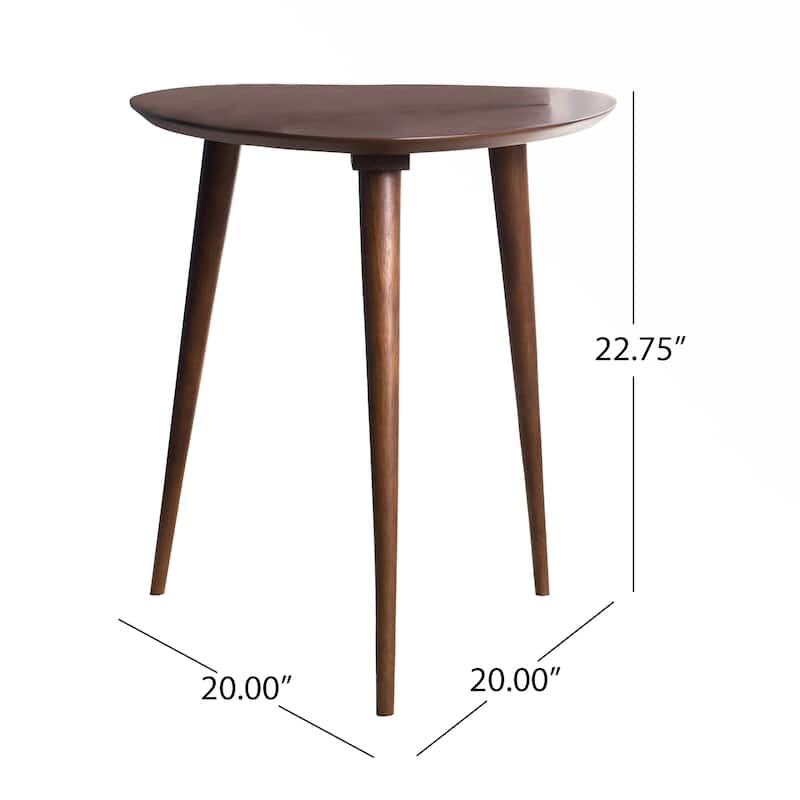 Naja Mid-Century Wood End Table by Christopher Knight Home - 20" L x 20" W x 22.75"H