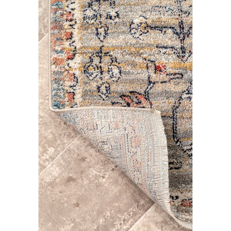 Nuloom Marley Traditional Medallion Fringe Area Rug
