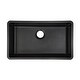 preview thumbnail 2 of 8, Lexicon Kitchen sink Quartz composite 32 Inch Galaxy Black - 19x32