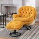 preview thumbnail 6 of 133, TV Chair Accent Chair for Living Room with Ottoman Yellow