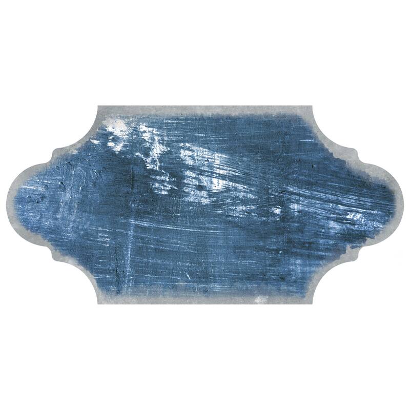Merola Tile Dorne Provenzal Blue 6-1/4" x 12-3/4" Porcelain Floor and Wall Tile