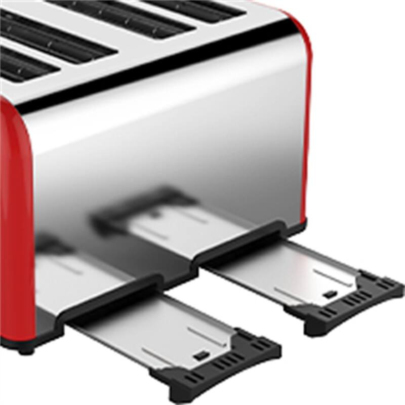 Stainless Steel 4-Slice Toaster Oven With Dual Control Panels
