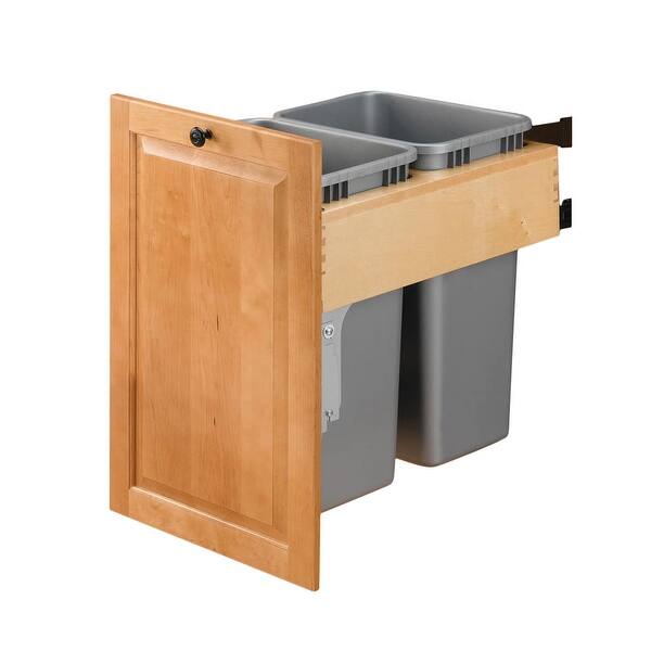 Shop Rev A Shelf 4wctm Rm 2150dm 2 4wctm Top Mount Double Bin