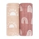 preview thumbnail 17 of 65, Muslin Swaddle Blankets, Pack 1 & 2 by Comfy Cubs Sun and Rainbow - Pack of 2 