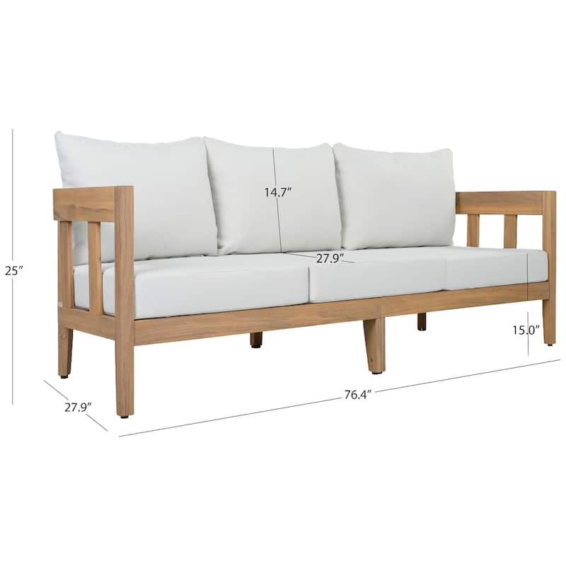 SAFAVIEH Outdoor Living Owen 3 Seater Sofa.