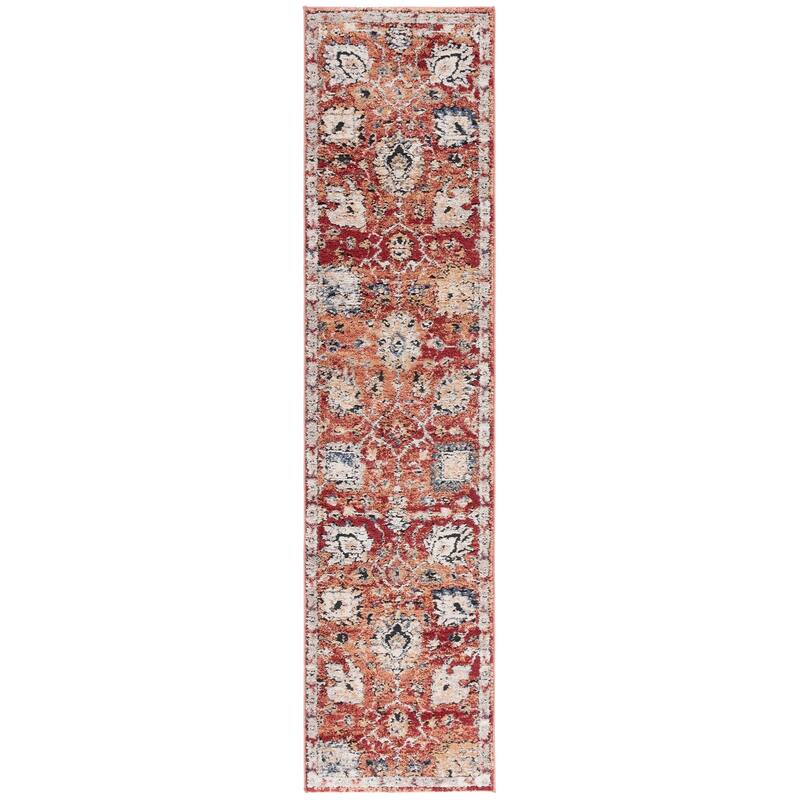 SAFAVIEH Luna Thomasina Traditional Rug - 2'2" x 9' Runner - Red/Rust