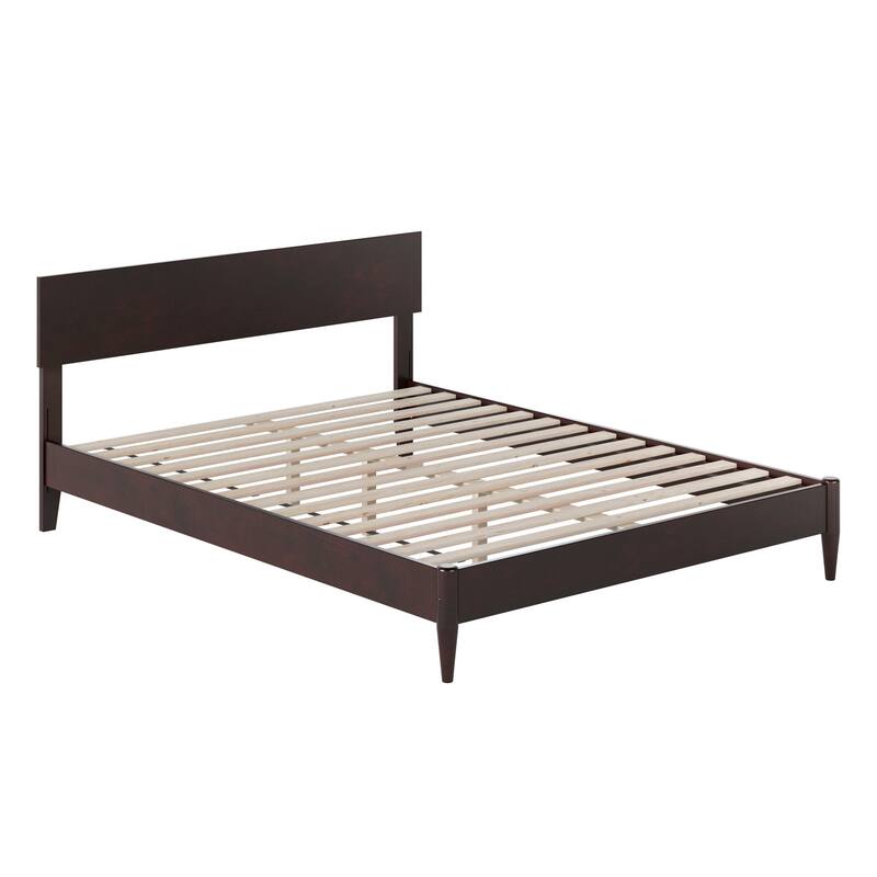 Aria Solid Wood Modern Low Profile Platform Bed