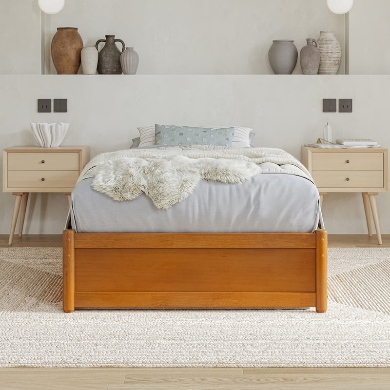 Barcelona Panel Platform Bed with Storage Drawers