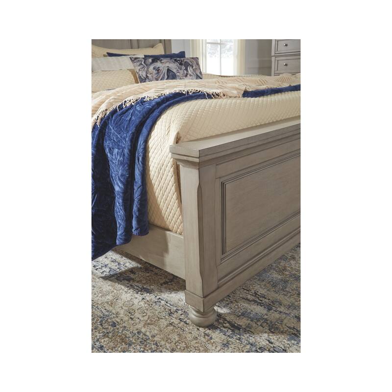The Gray Barn Canterbury Burnished Grey Light Grey Panel Bed