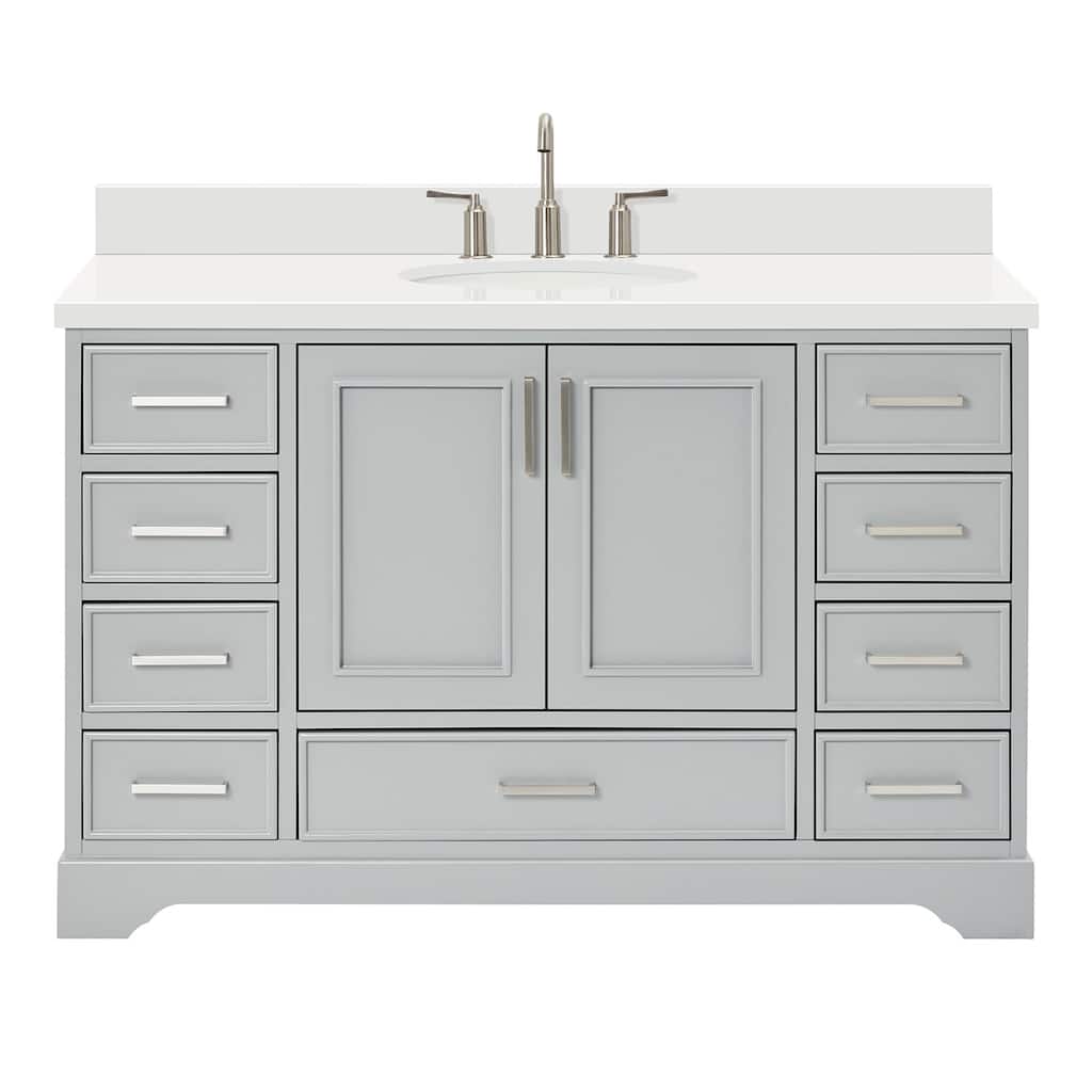 Ariel M055SWQOVO Stafford 55" Free Standing Single Basin Vanity Set