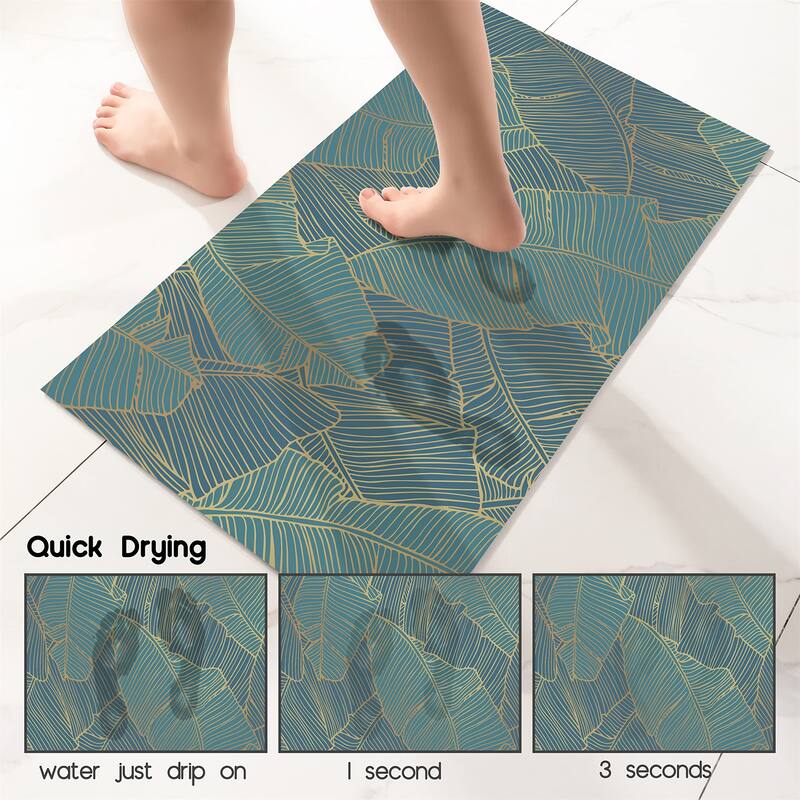 Bath Mat Rug-Thin Quick Dry