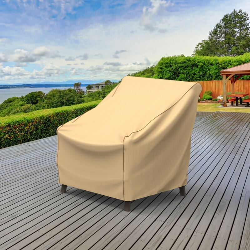 Budge StormBlock™ Savanna Tan Patio Chair Cover Multiple Sizes