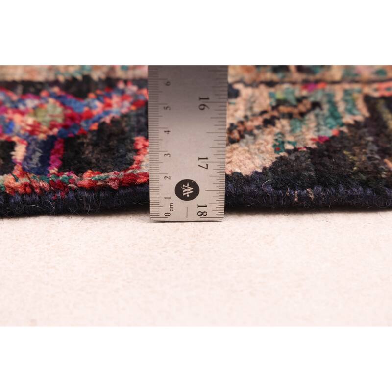 ECARPETGALLERY Hand-knotted Andelz Black Wool Rug - 3'11 x 6'5