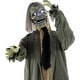 preview thumbnail 7 of 10, Haunted Hill Farm Life-Size Animatronic Zombie with Lights and Sound, Indoor or Covered Outdoor Halloween Decoration