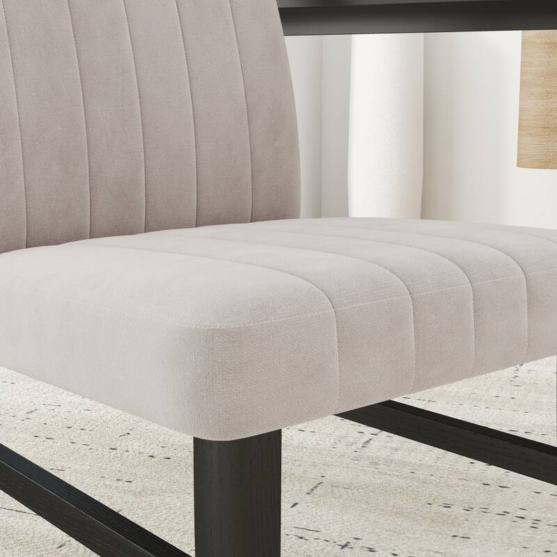 Contemporary Upholstered Dining Chairs, Set of 2