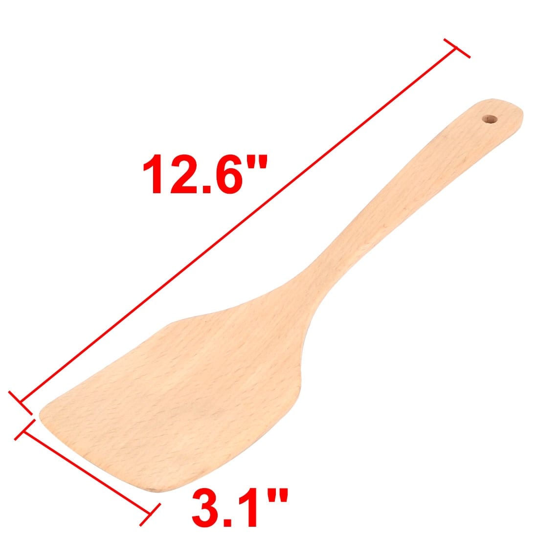 Details about / 12.6 Inch Wooden Kitchen Cooking Spatula Long Handle Egg Pancake Turner Natural