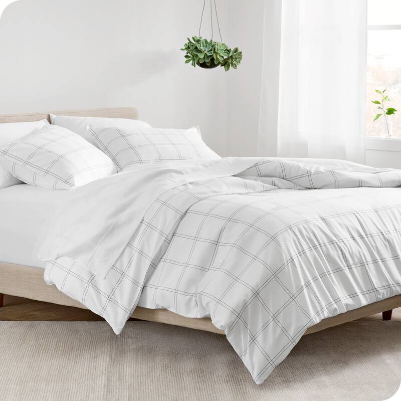 Bare Home Down Alternative Track Stitch Comforter Set