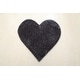 preview thumbnail 12 of 59, Hearts Collection Hand Woven Shag Area Rug - 24" x 24" Dark Grey